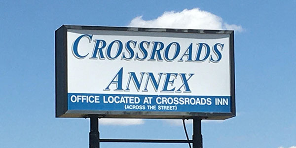 Annex Motel Sign, Crossroads Inn, Martin, SD