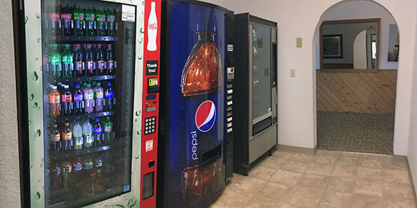 Vending area at Crossroads Inn, Martin, SD